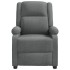 Sillón reclinable de tela gris
