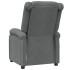 Sillón reclinable de tela gris