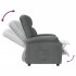 Sillón reclinable de tela gris