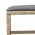 Set comedor de jardín 9 pzas con cojines ratán sintético