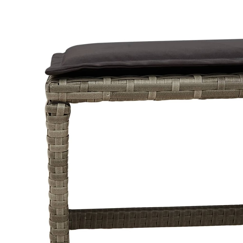 Set comedor jardín 9 pzas y cojines ratán sintético