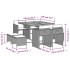 Set comedor jardín 9 pzas y cojines ratán sintético