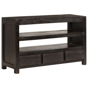 Mueble para TV madera maciza acacia marrón oscuro 90x30x55