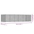 Jaula de perros con puerta acero galvanizado gris 6x2x1,5