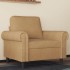 Sillón de terciopelo marrón 60