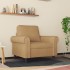 Sillón de terciopelo marrón 60
