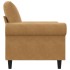Sillón de terciopelo marrón 60