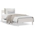 Estructura de cama sin colchón madera de pino blanca 90x200