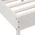 Estructura de cama sin colchón madera de pino blanca 90x200