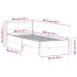 Estructura de cama sin colchón madera de pino blanca 90x200