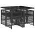 Set de muebles jardín 5 pzas con cojines ratán sintético
