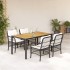 Set de muebles jardín 5 pzas con cojines ratán sintético