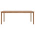 Mesa de jardín de madera maciza de teca 200x100x77