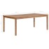 Mesa de jardín de madera maciza de teca 200x100x77