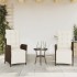 Sillones reclinables jardín y reposapiés 2 uds ratán PE