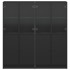 Estantería con puertas madera de ingeniería negro 136x37x142