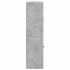 Estantería con puertas madera de ingeniería gris 136x37x142