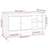 Mueble de TV madera maciza de pino marrón miel 103x36,5x52