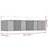 Jaula de perros techo y puertas acero galvanizado gris 6x2x2