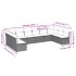 Set de sofás de jardín 10 pzas cojines ratán sintético
