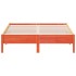 Cama sin colchón madera maciza de pino marrón cera 160x200