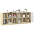 Estantería con puertas madera roble Sonoma 204x37x75