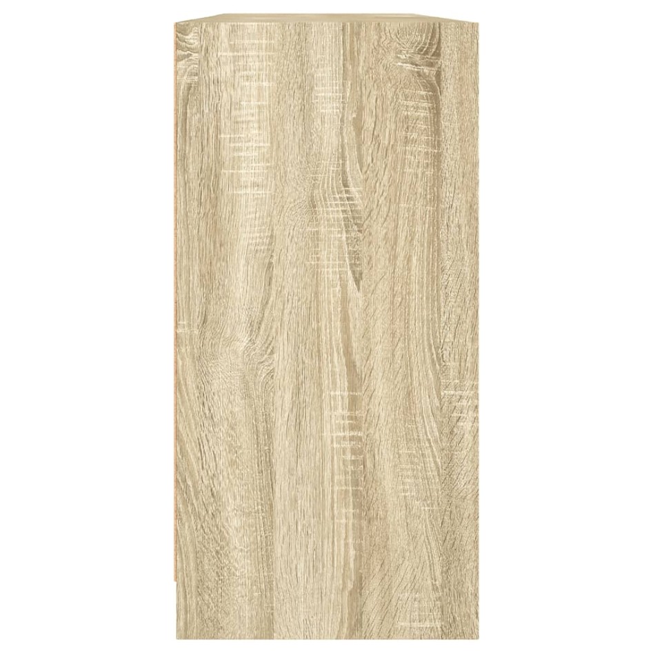 Estantería con puertas madera roble Sonoma 204x37x75