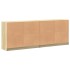 Estantería con puertas madera roble Sonoma 204x37x75