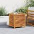 Caja de almacenaje de jardín madera maciza acacia 60x50x56
