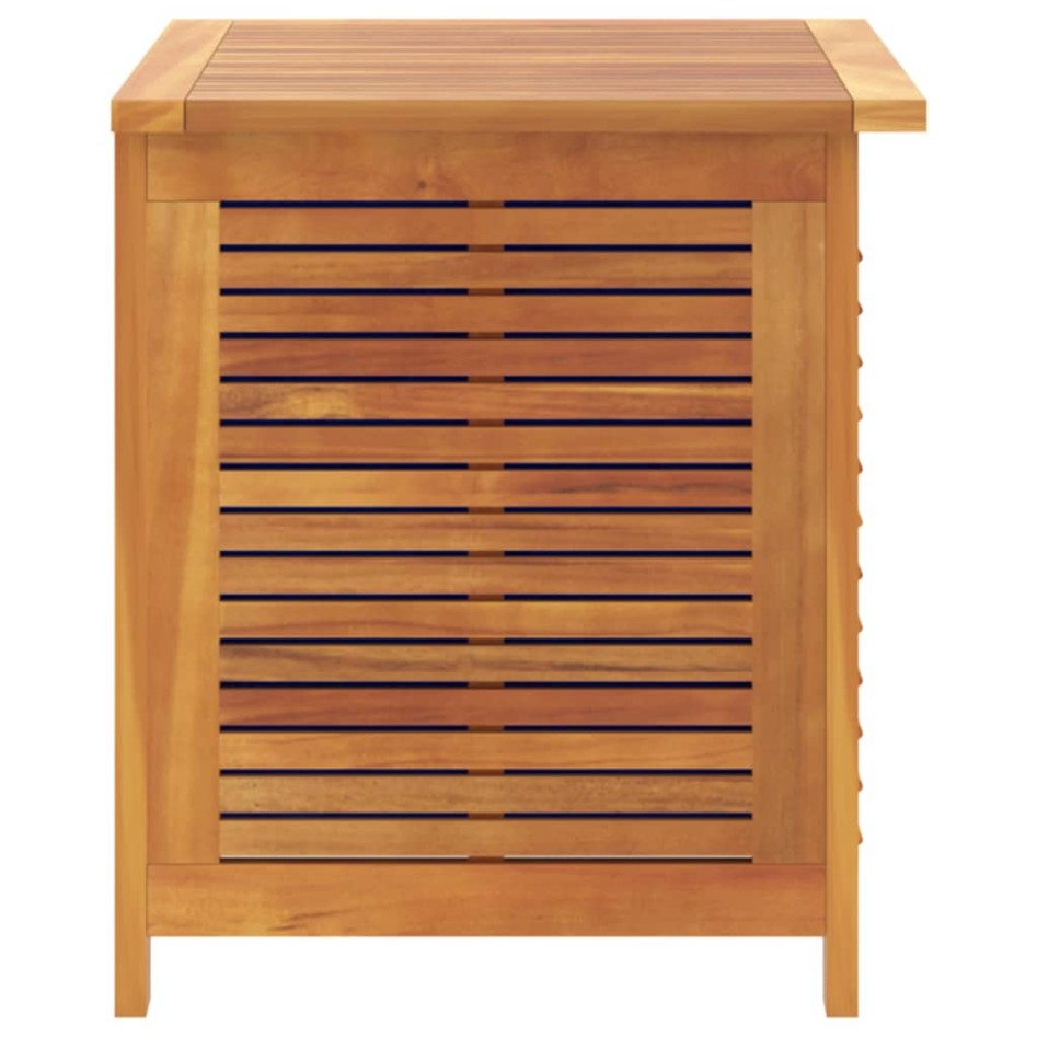 Caja de almacenaje de jardín madera maciza acacia 60x50x56