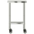 Mesa de trabajo de cocina con ruedas acero inox 55x30x85