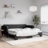 Sofá cama nido con colchón tela negro 90x190