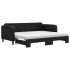 Sofá cama nido con colchón tela negro 90x190