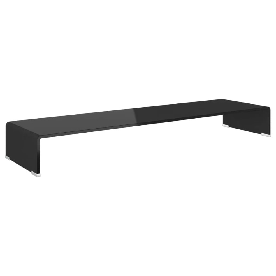 Soporte para TV/Elevador monitor cristal negro 110x30x13