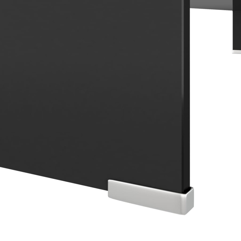 Soporte para TV/Elevador monitor cristal negro 110x30x13