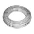 Valla de alambre y postes acero galvanizado plateado 25x0,8