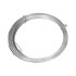 Valla de alambre y postes acero galvanizado plateado 25x0,8