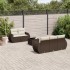 Set sofás de jardín 6 piezas y cojines ratán sintético
