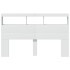 Cabecero de cama con LED blanco 160x17x102