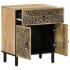 Mesita de noche madera maciza de mango 50x33x60