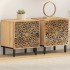 Mesitas de noche 2 uds madera maciza de mango 40x33x46