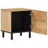 Mesitas de noche 2 uds madera maciza de mango 40x33x46