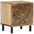 Mesitas de noche 2 uds madera maciza de mango 40x33x46