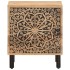 Mesitas de noche 2 uds madera maciza de mango 40x33x46