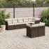 Set sofás de jardín 8 piezas y cojines ratán sintético