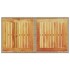 Mesa de jardín ratán PE y madera de acacia beige 100x55x73