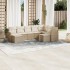 Set de sofás de jardín 9 pzas con cojines ratán sintético