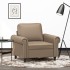 Sillón cuero sintético color capuchino 60