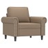 Sillón cuero sintético color capuchino 60