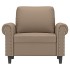 Sillón cuero sintético color capuchino 60